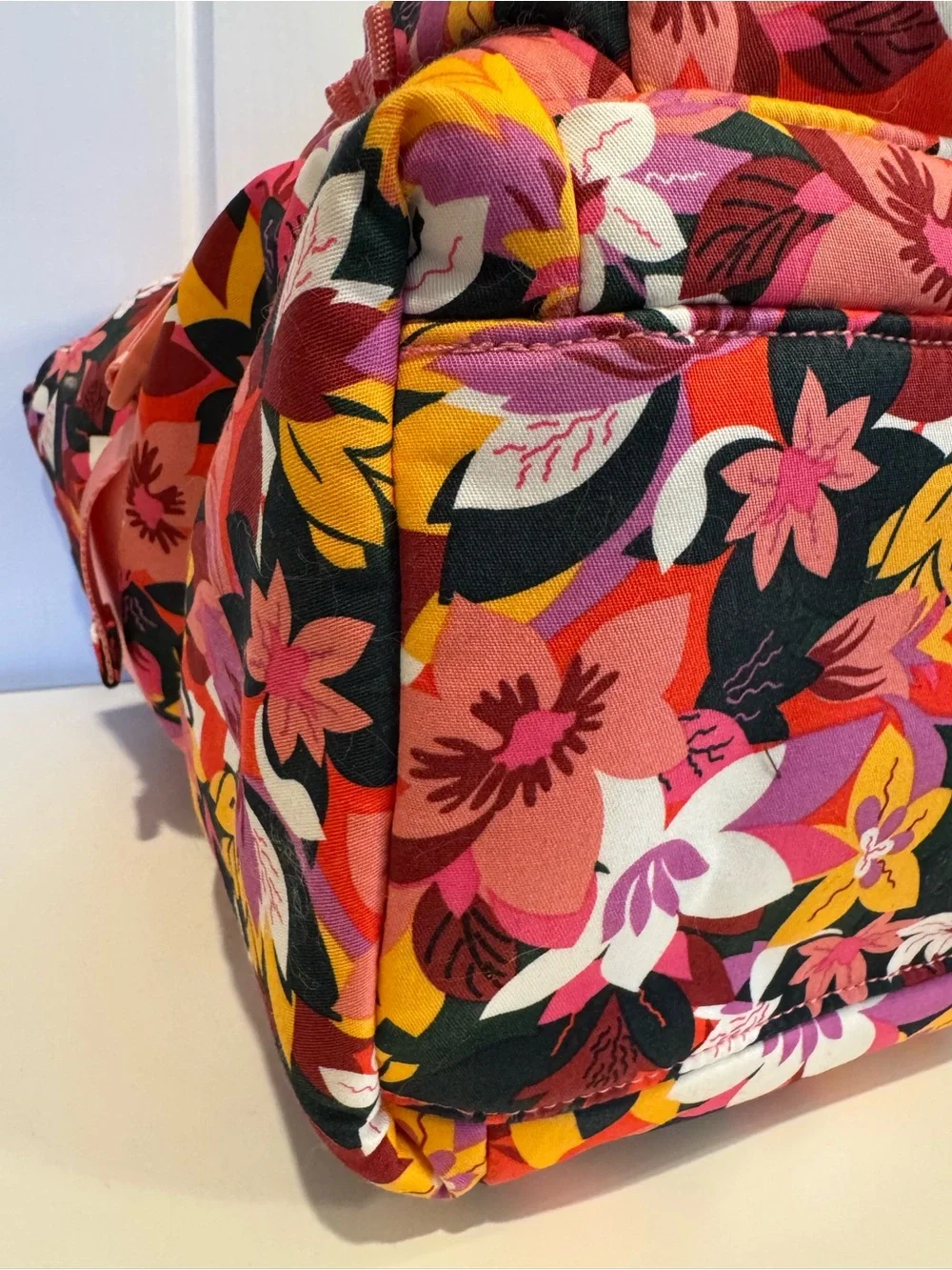 Vera Bradley Utility Tote Rosa Floral Recycled Cotton